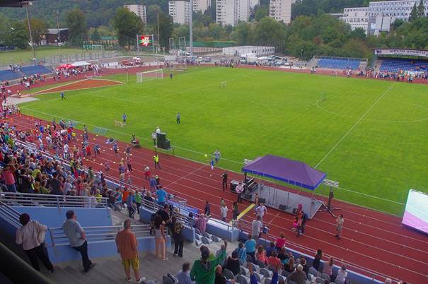 Slavnostní otevření městského stadionu v Ústí